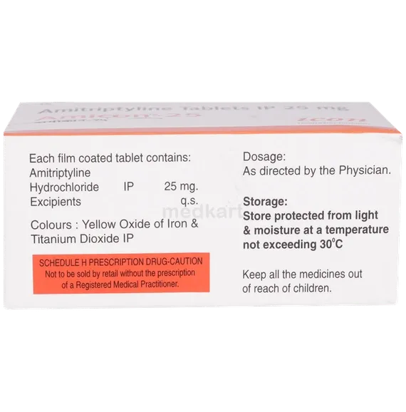 amicon 25mg tablet 10's